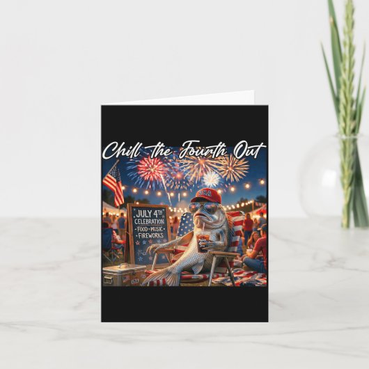 フィッシュデザイン 4th Of July カード (正面)