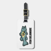 フィッシュデラウェア ラゲッジタグ (正面縦)