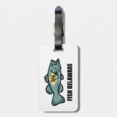 フィッシュデラウェア ラゲッジタグ (裏面縦)