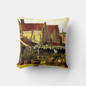 フィッシュドライビングバーンバイビンセントヴァンゴッホ クッション (正面)