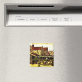 フィッシュドライビングバーンバイビンセントヴァンゴッホ マグネット (インサイチュ (食洗機))