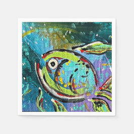 フィッシュナプキン スタンダードカクテルナプキン