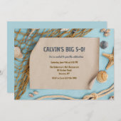 フィッシュネットとシーシェル航海の招待状 招待状 (正面/裏面)