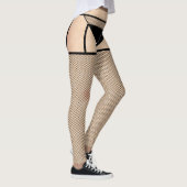 フィッシュネットストッキングとブラックニッカーズレギンス レギンス (右)