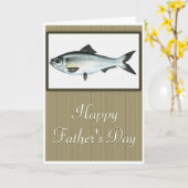 フィッシュハッピーパパの日帰りグリーティングカード3 カード (黄色い花)