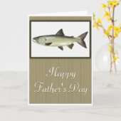 フィッシュハッピーファーザーの日のグリーティングカード2 カード (黄色い花)