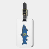 フィッシュバーモント国旗のマス ラゲッジタグ (正面縦)