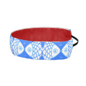 フィッシュピセスブルーホワイト抽象芸術パターン アスレチックヘッドバンド (右)