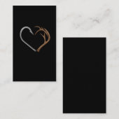 フィッシュフックエルクアントラーハート狩りラブ 名刺 (正面/裏面)