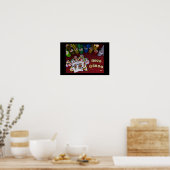 フィッシュフック – Big Slickトランプのポーカーポスター ポスター (キッチン)