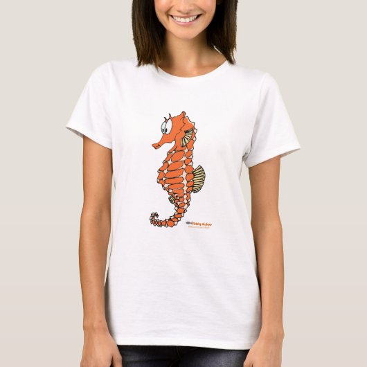 フィッシュフライデザインシーホースのフロントロゴTシャツ Tシャツ (正面)