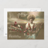 フィッシュフラワービクトリアンガーデンポアソンダブリル ポストカード (正面/裏面)