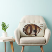 フィッシュブルービーチハウスランバー装飾用クッション ランバークッション (椅子)