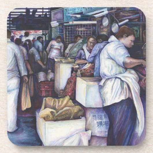 フィッシュヘッドスープ，シンガポール コースター (正面)