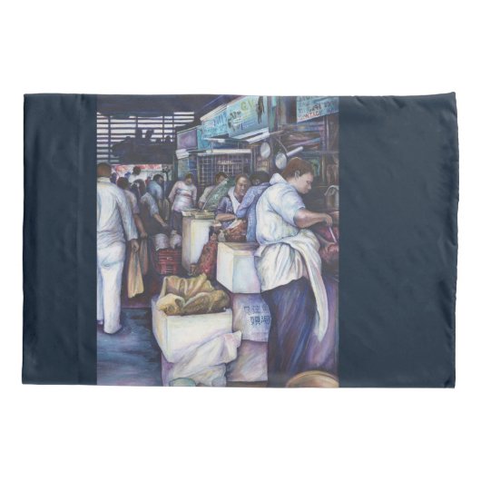 フィッシュヘッドスープ，シンガポール 枕カバー (裏面)