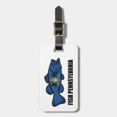 フィッシュペンシルバニア低音 ラゲッジタグ (正面縦)