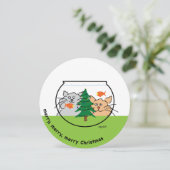 フィッシュボウルのホリデーカードにクリスマス シーズンカード (スタンド正面)