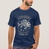 フィッシュボーンの骨格 Tシャツ (正面)