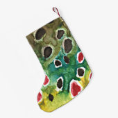 フィッシュマスジョイレインボーマス釣り スモールクリスマスストッキング (裏面 (吊り時))