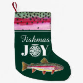 フィッシュマスジョイレインボーマス釣り スモールクリスマスストッキング (正面)