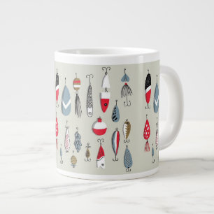フィッシュマパターン(の模様が)あるグコーヒー ジャンボコーヒーマグカップ