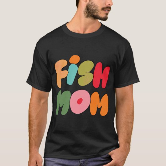 フィッシュママ (ピンク) Tシャツ (正面)