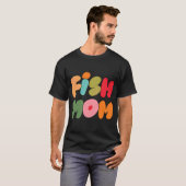 フィッシュママ (ピンク) Tシャツ (正面フル)