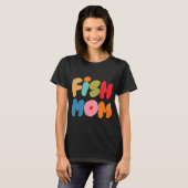 フィッシュママ (ライラック) Tシャツ (正面フル)