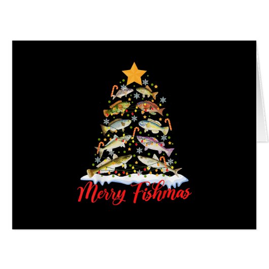 フィッシュマメリースおもしろいクリスマスツリーのライトフィッシュフィス (正面横)