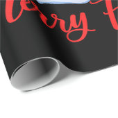 フィッシュマメリースおもしろいクリスマスツリーのライトフィッシュフィス ラッピングペーパー (ロールコーナー)