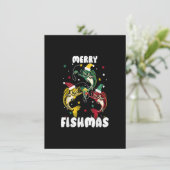 フィッシュマメリースおもしろいクリスマス魚釣りクリスマスフィッシャム 招待状 (スタンド正面)