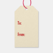 フィッシュマメリースキュートおもしろいレトロクリスマスフィッシュボーン ギフトタグ (裏面)