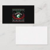 フィッシュマメリース醜いクリスマスセーター魚釣り(1).p 名刺 (正面/裏面)