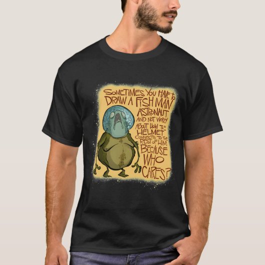 フィッシュマン宇宙飛行士 Tシャツ (正面)
