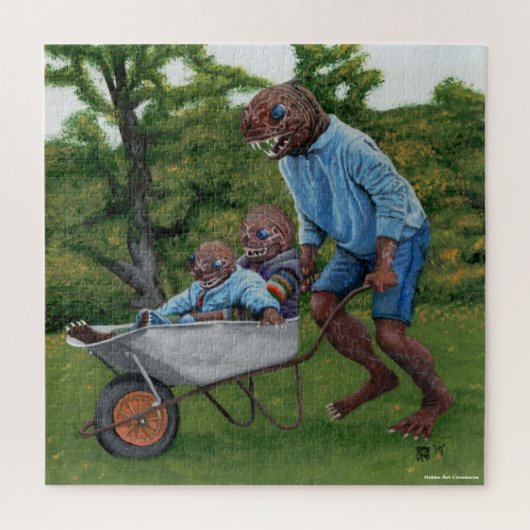 フィッシュマン秋おもしろいファンタジーアートラージパズル ジグソーパズル (縦)