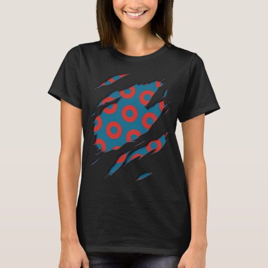 フィッシュマン・ドーナツ - フィッシュ Tシャツ (正面)