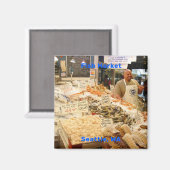 フィッシュマーケットシアトルワシントン マグネット (正面/裏面)