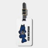 フィッシュミシガン ラゲッジタグ (正面縦)