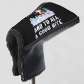 フィッシュメリースおもしろいフィッシュ魚釣りフィッシャーマンクリスマス ゴルフヘッドカバー (3/4 正面)