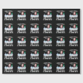 フィッシュメリースおもしろいフィッシュ魚釣りフィッシャーマンクリスマス ラッピングペーパー (フラット)