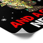 フィッシュメリースとクラッピー新年魚釣りおもしろい ポスター (角)