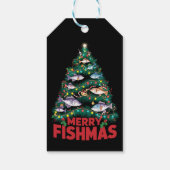 フィッシュメリースクリスマスツリーライトフィッシュ魚釣り ギフトタグ (裏面)