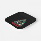 フィッシュメリースクリスマスツリーライトフィッシュ魚釣り ペーパープレート (傾斜あり)