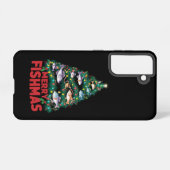 フィッシュメリースクリスマスツリーライトフィッシュ魚釣り SAMSUNG GALAXYケース (裏面横)