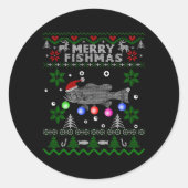 フィッシュメリース醜い魚釣りラージマウスベース ラウンドシール (正面)