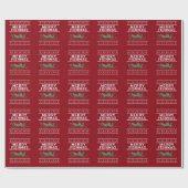 フィッシュメリー魚釣り醜いクリスマスセーター ラッピングペーパー (フラット)