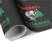 フィッシュメリー魚魚釣りパパフィッシャーマンクリスマス ラッピングペーパー (ロールコーナー)