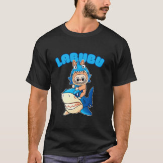 フィッシュラブブファン 可愛いラブブ モンスター クリスマス Tシャツ