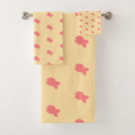 フィッシュリピートキッズベイビーバスタオルセット バスタオルセット