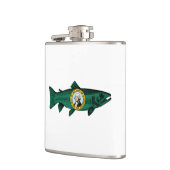 フィッシュワシントン州マス フラスク (左)